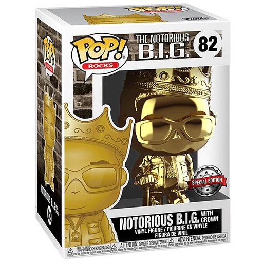 Funko Rocks 082 Notorious B.I.G. with Crown Gold Special Edition