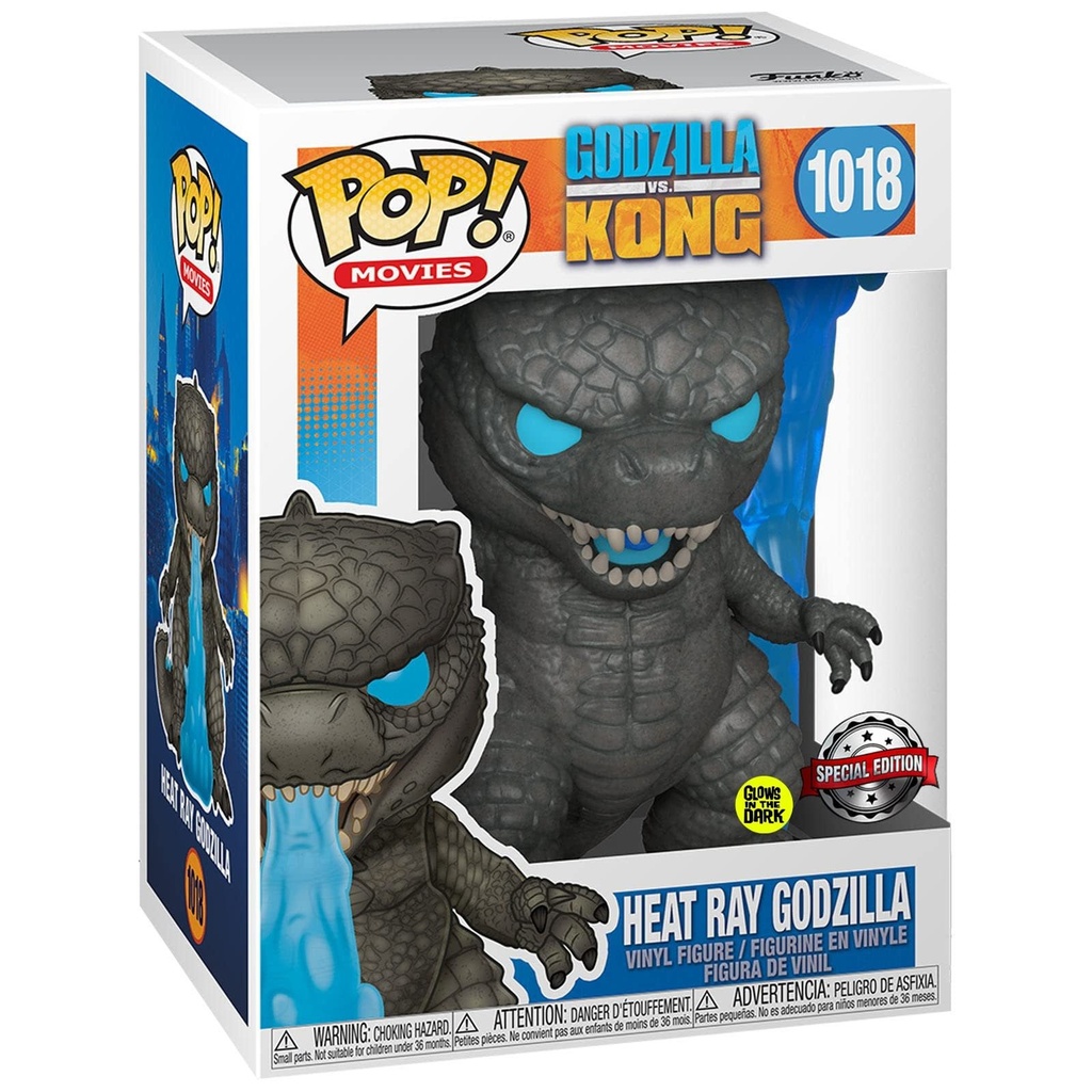 Funko Movies 1018 Heat Ray Godzilla GITD Special Edition Godzilla VS Kong