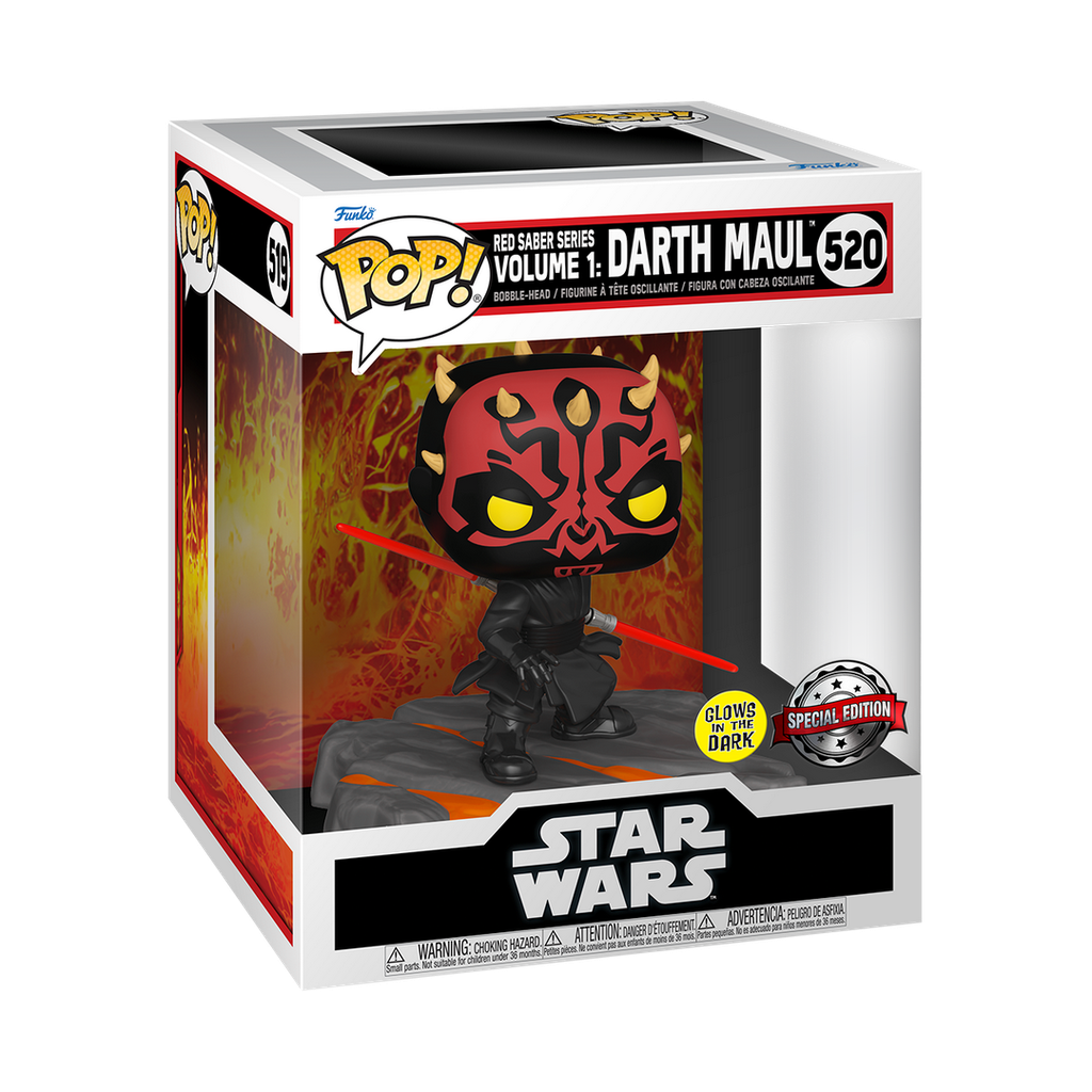 Funko Star Wars 0520 Red Saber Series Volume 1 Darth Maul GITD Special Edition