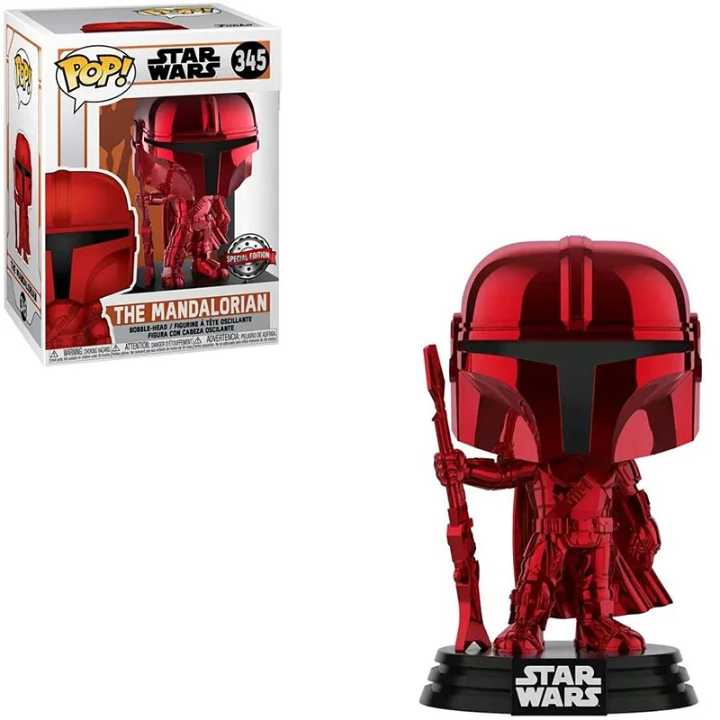 Funko Star Wars 0345 The Mandalorian Red Metallic Special Edition