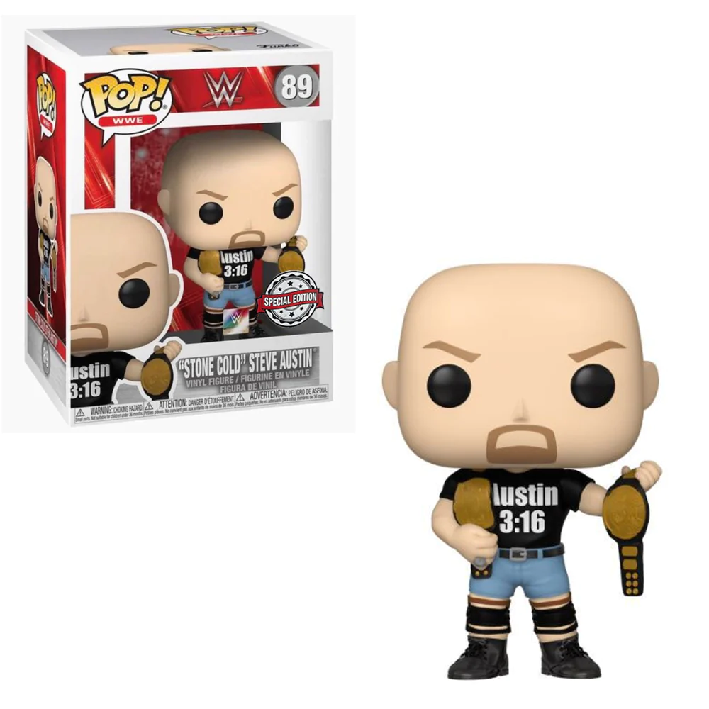Funko WWE 089 Stone Cold Steve Austin with Belt Special Edition World Wrestling Entertainment