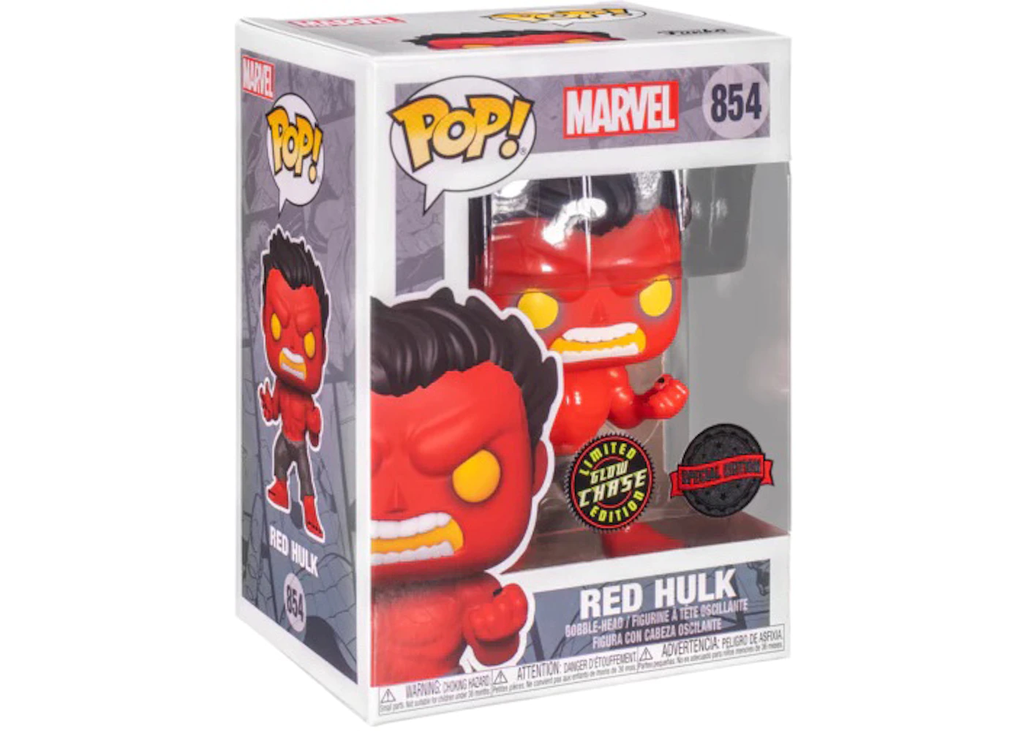 Funko Marvel 0854 Red Hulk GITD Chase Limited Edition Special Edition
