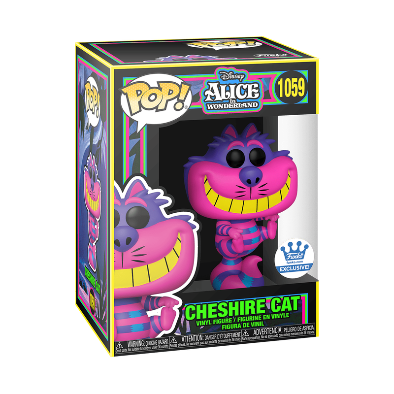 Funko Disney 1059 Cheshire Cat Blacklight Funko Special Edition Alice in Wonderland