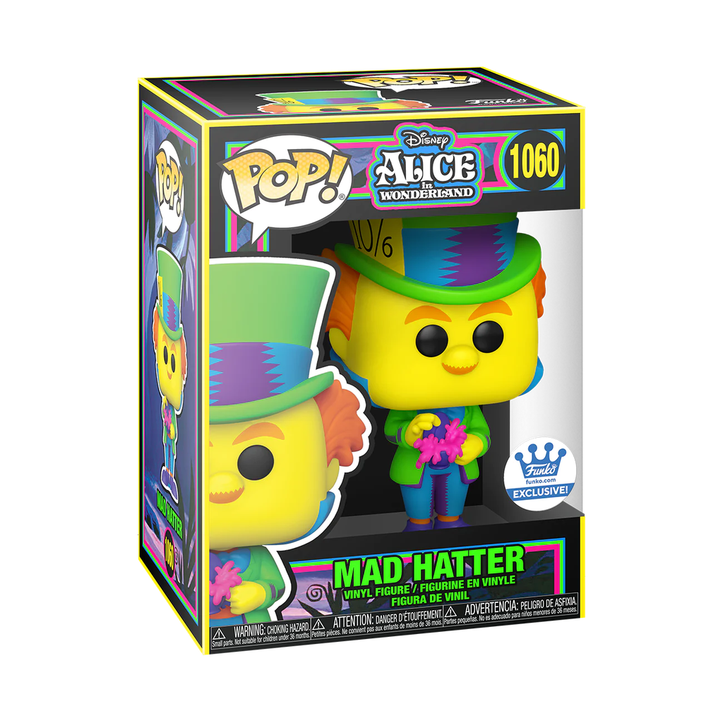 Funko Disney 1060 Mad Hatter Blacklight Funko Special Edition Alice in Wonderland