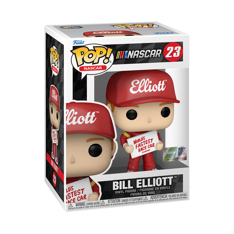 Funko Nascar 023 Bill Elliot with World's Fastest Race Car Sign