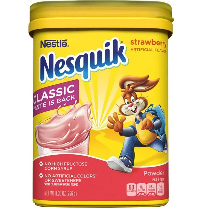 Candy Nesquik Strawberry Powder 266gr