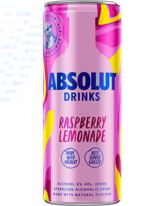 Drink Absolut Drinks Raspberry Lemonade 5% 250ml