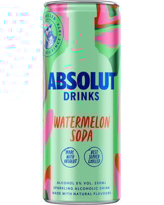 Drink Absolut Drinks Watermelon Soda 5% 250ml