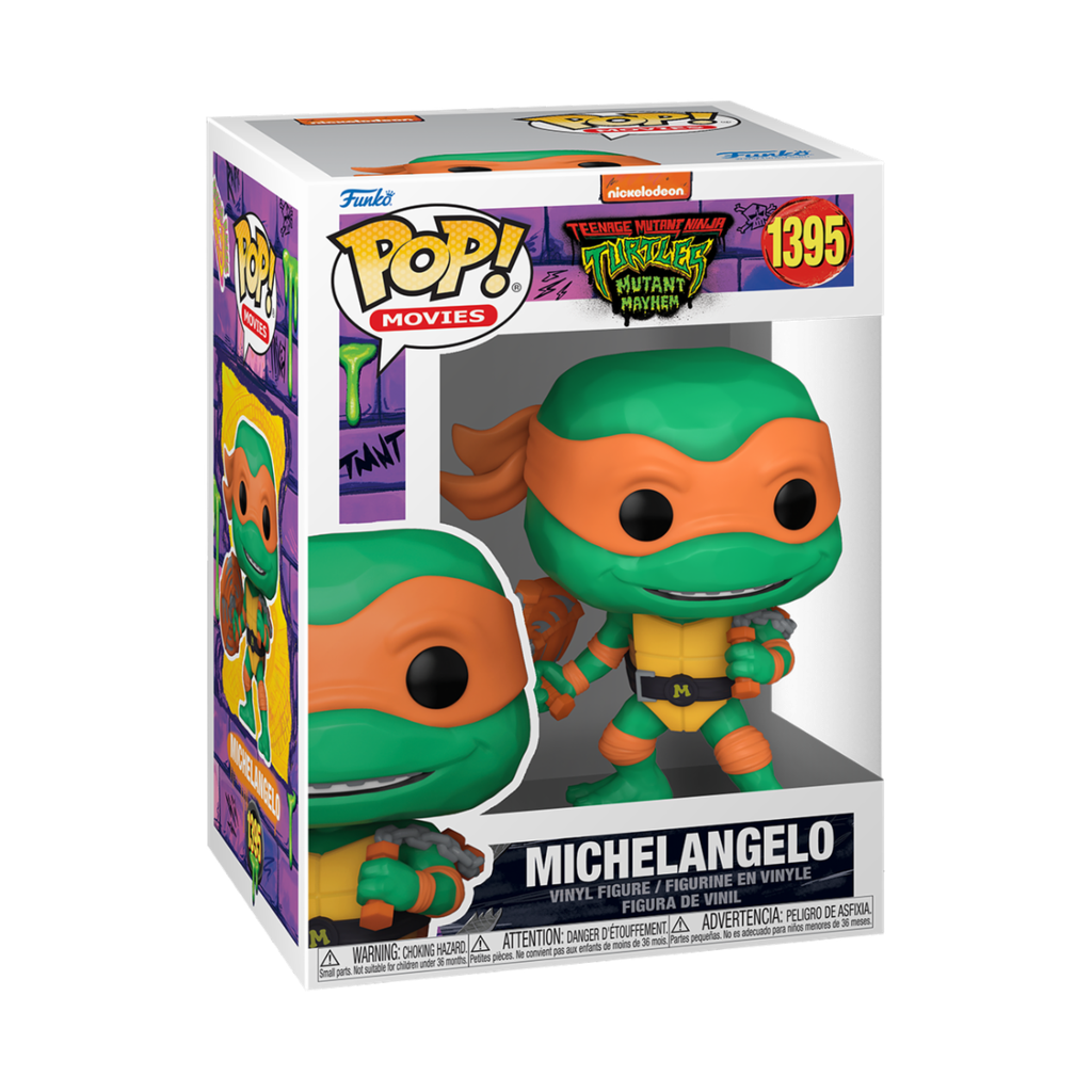 Funko Movies 1395 Michelangelo TMNT Teenage Mutant Ninja Turtles Mutant Mayhem