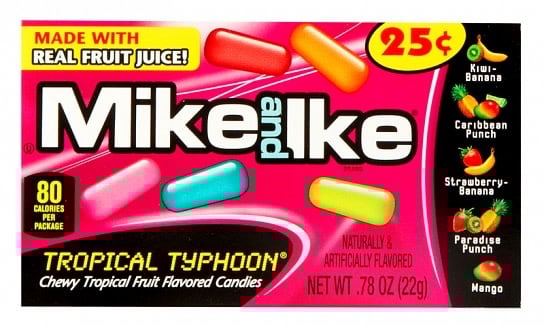 Candy Mike and Ike Tropical Typhoon Minis 22gr