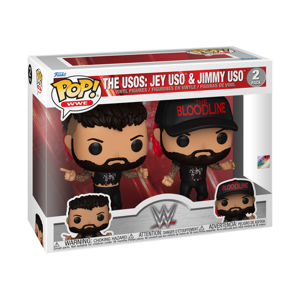 Funko WWE 2 Pack The USOS: Jey Uso & Jimmy Uso, USO Brothers, World Wrestling Entertainment
