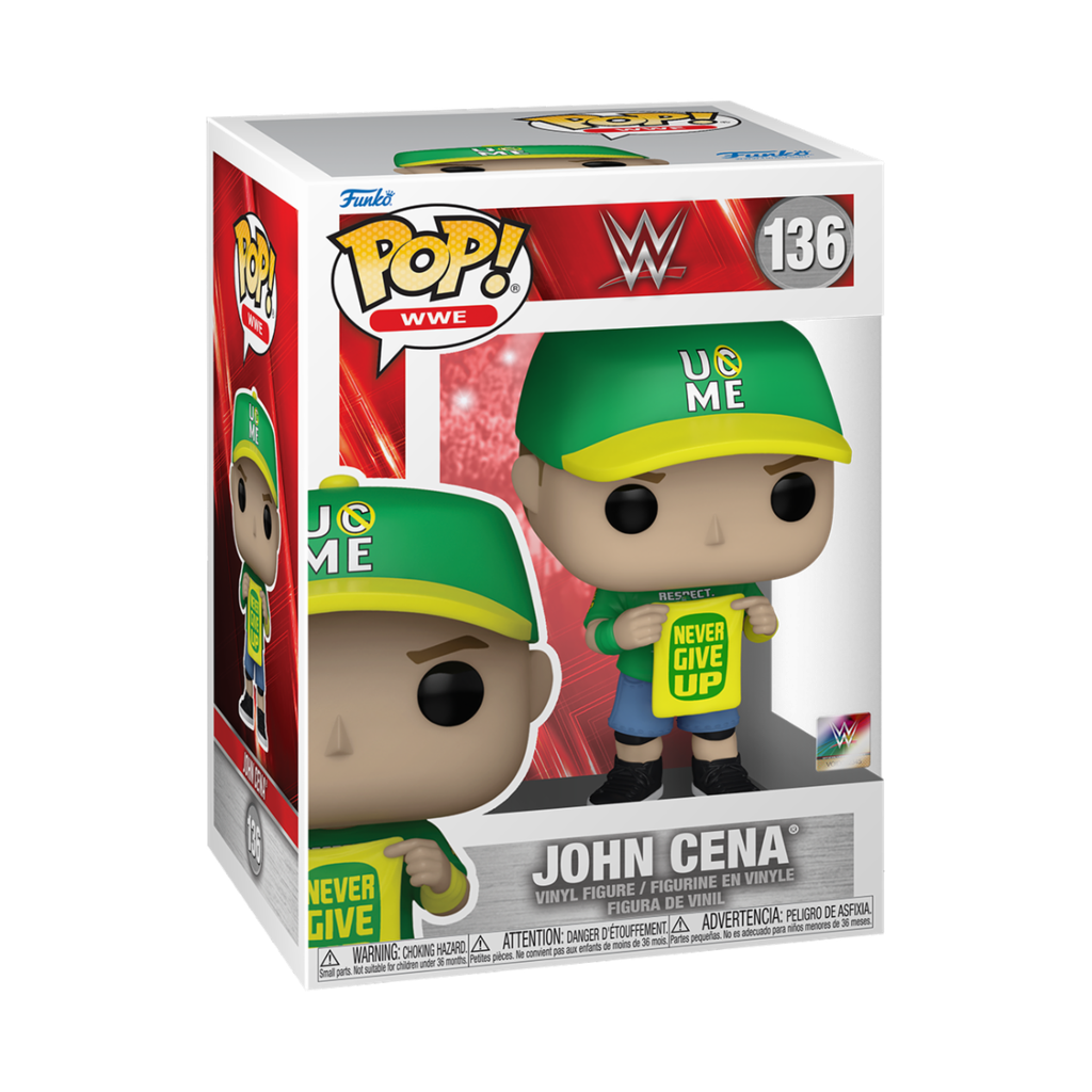 Funko WWE 136 John Cena, Never Give UP, World Wrestling Entertainment