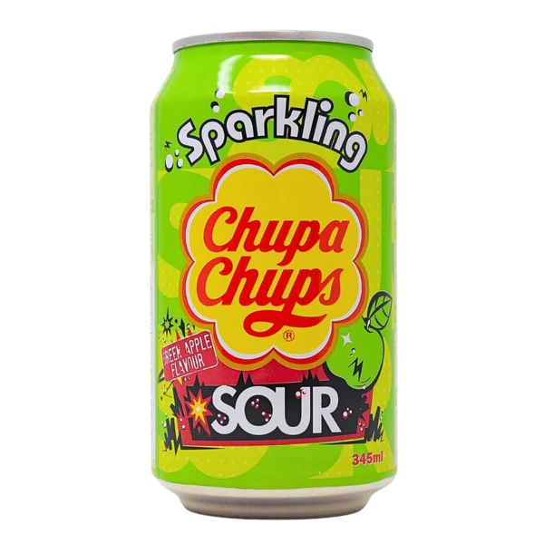 Drink Chupa Chups Sour Sparkling Green Apple 345ml