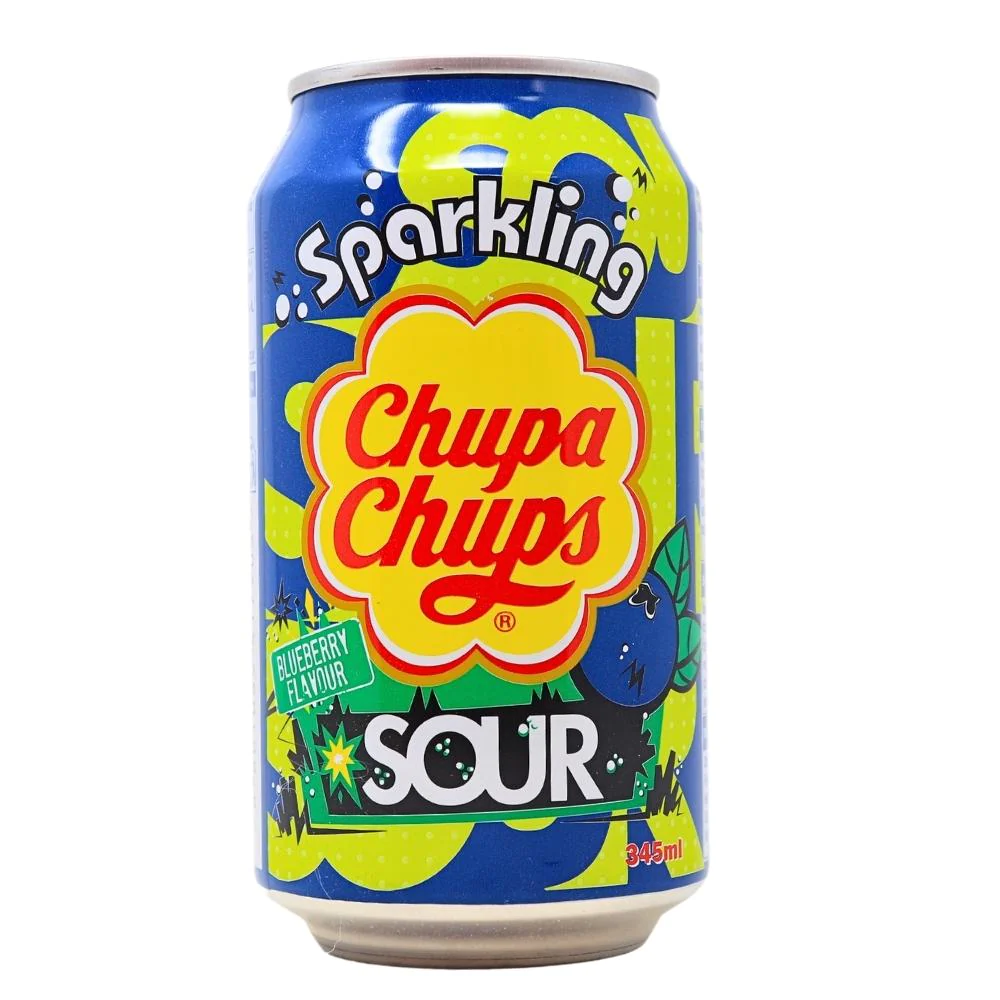 Drink Chupa Chups Sour Sparkling BlueBerry 345ml