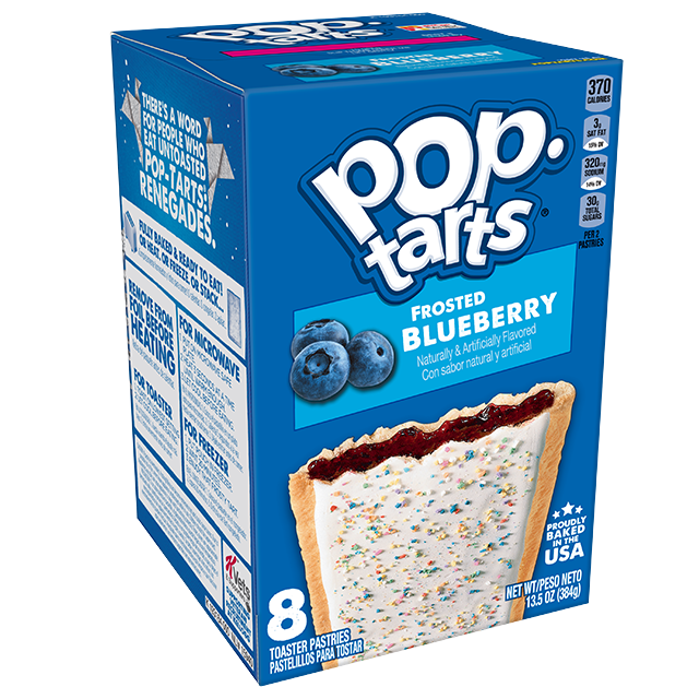 Cookies Pop Tarts Frosted BlueBerry 8p 384gr