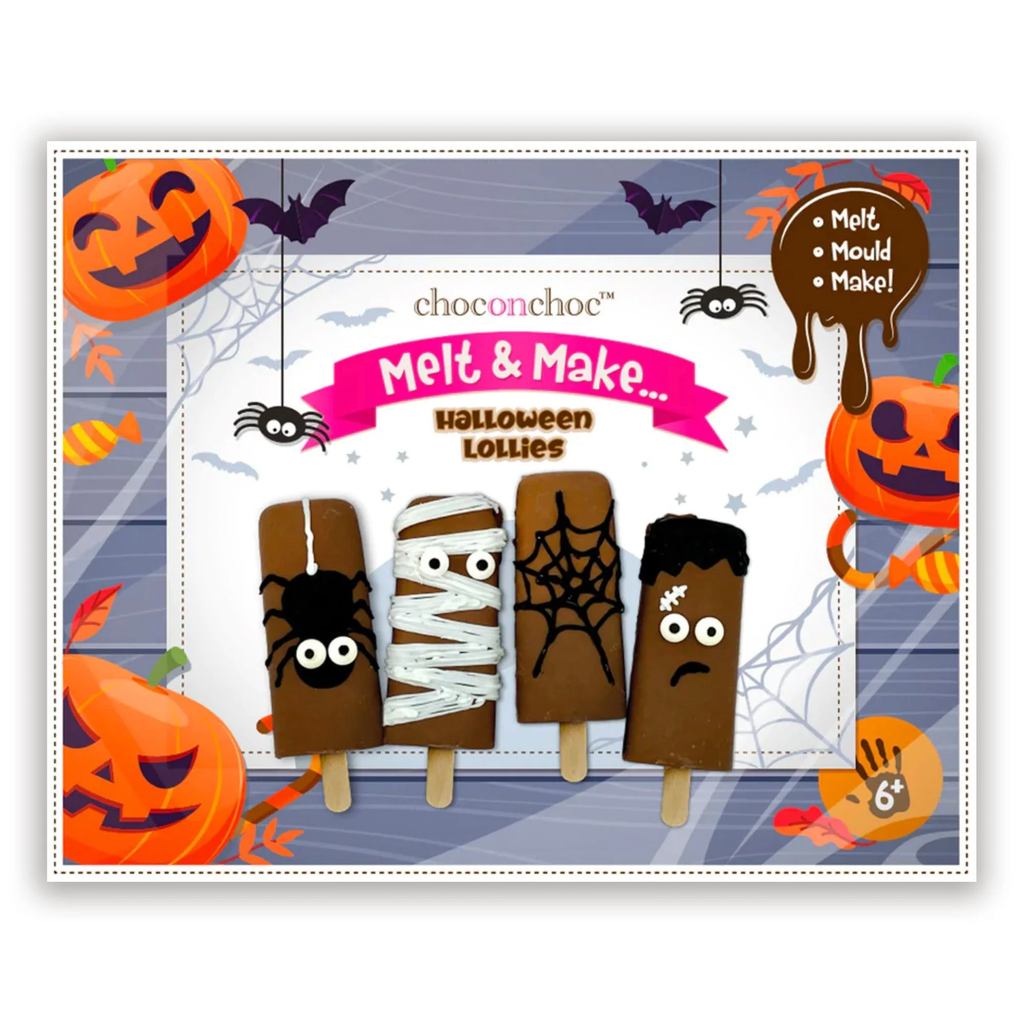 Candy ChocOnChoc Melt & Make Halloween Lollies