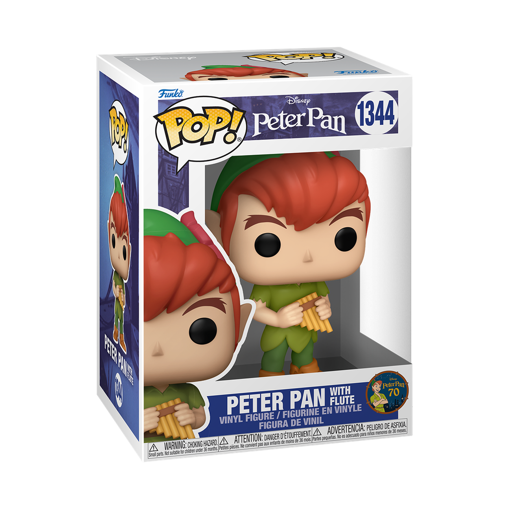 Funko Disney 1344 Peter Pan with Flute, Peter Pan 70th