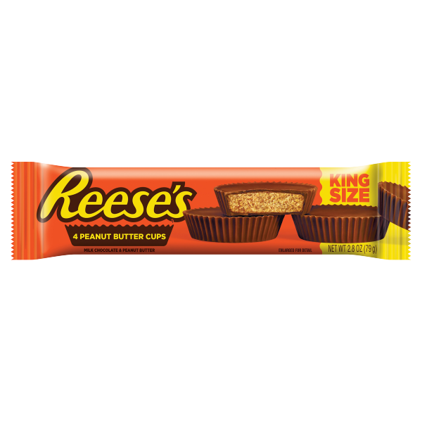 Chocolate Reese's 4 Peanut Butter Cups, King Size 79gr