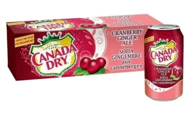 Drink Canada Dry Soda Gingembre aux CanneBerges
