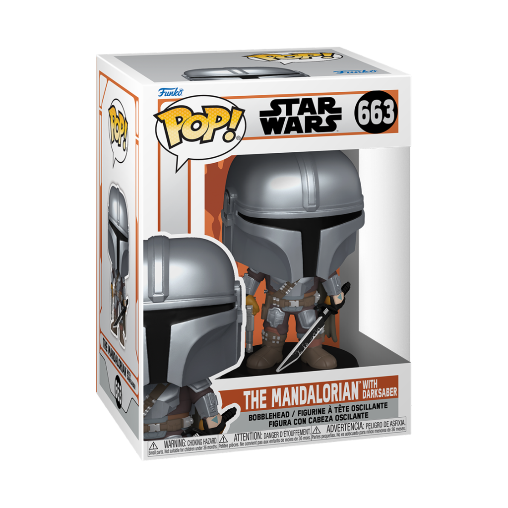 Funko Star Wars 0663 The Mandalorian with DarkSaber, SW The Mandalorian Season 3