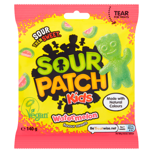 Candy Sour Patch Kids Watermelon Flavour Sweets 140gr