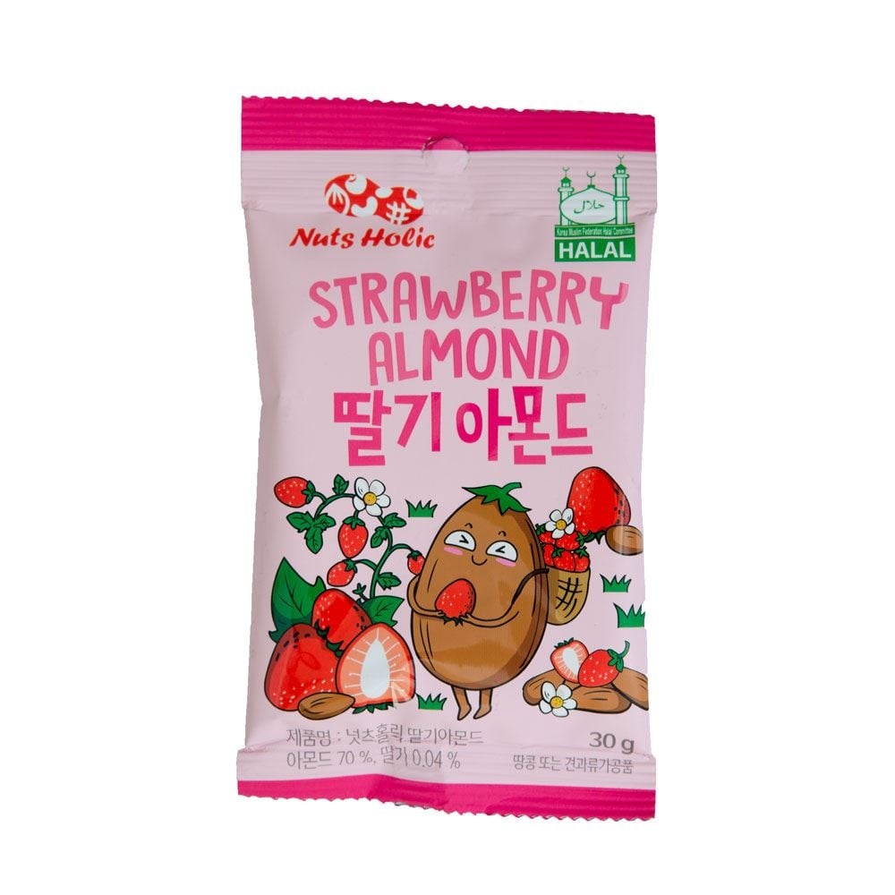 Chips Nuts Holic StrawBerry Almond 30gr