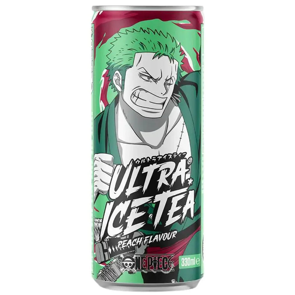 Drink Ultra Ice Tea For Heroes Ultra Ice Tea Peach Flavour One Piece Zorro 330ml