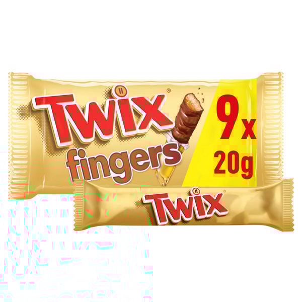 Chocolate Twix Fingers 9p 180gr
