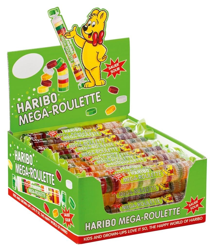 Candy Haribo Mega-Roulette Fizz 45gr