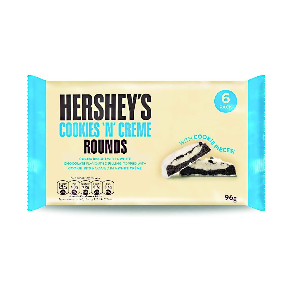 Chocolate Hershey’s Cookies ‘n’ Creme Rounds 6pck 96gr