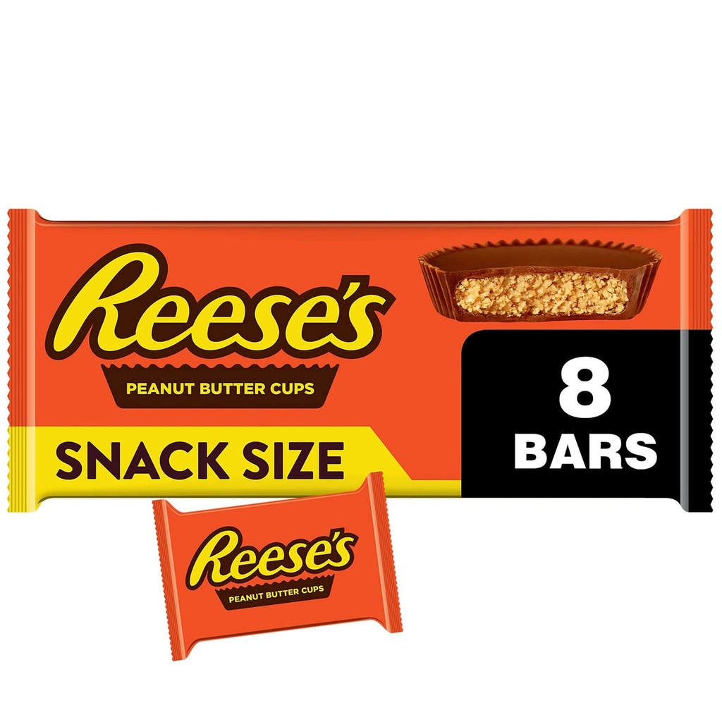 Chocolate Reese's Peanut Butter Cups SnackSizeCups 8pack 124gr