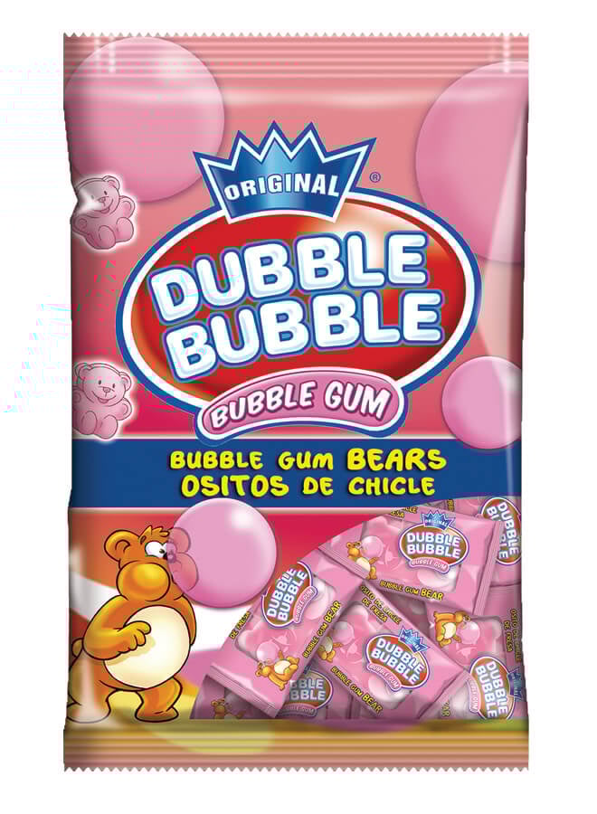 Candy Dubble Bubble StrawBerry Bears Gum 85gr