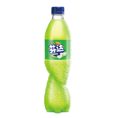 Drinks Fanta Bottle Apple Flavored China 500ml