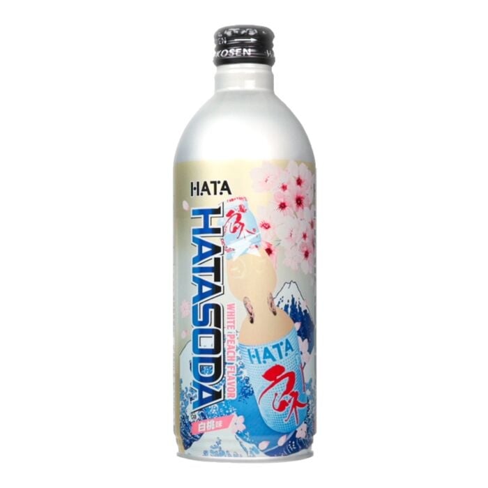 Drink HataSoda White Peach Soda 500ml