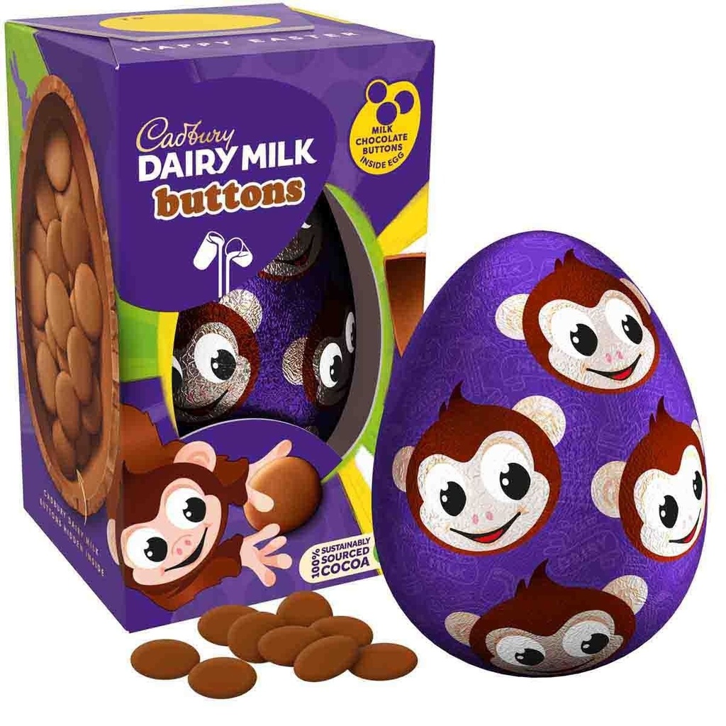 Cadbury Dairy Milk Buttons Egg 98gr (Ape)