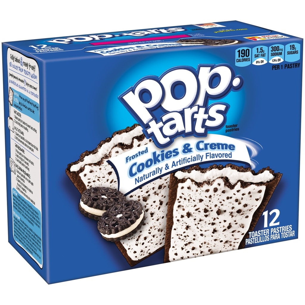 Pop Tarts Frosted Cookies & Cream 12 pieces 576gr
