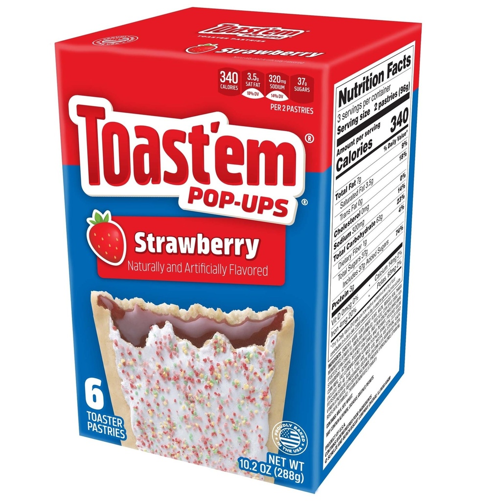 Toast'em Pop-Ups Strawberry 288gr