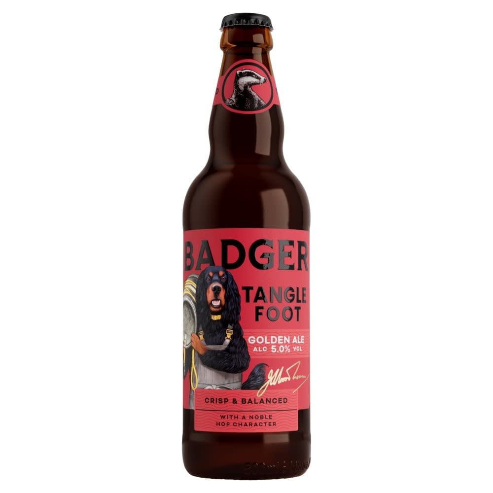 Badger Brewery, Tangle Foot, Golden Ale 5.0% alcohol 500ml