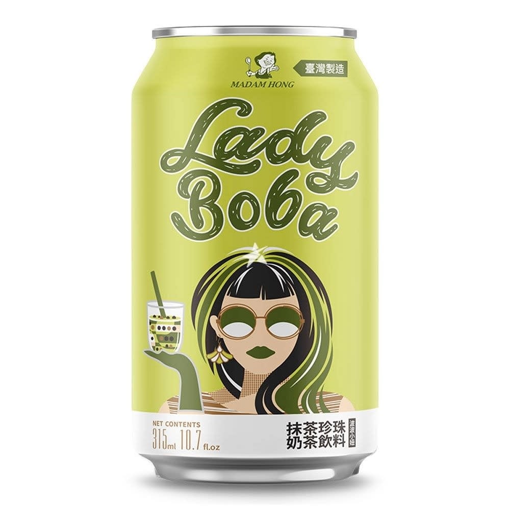 Lady Boba Bubble Tea Drink Matcha Latte 315ml, Taiwan