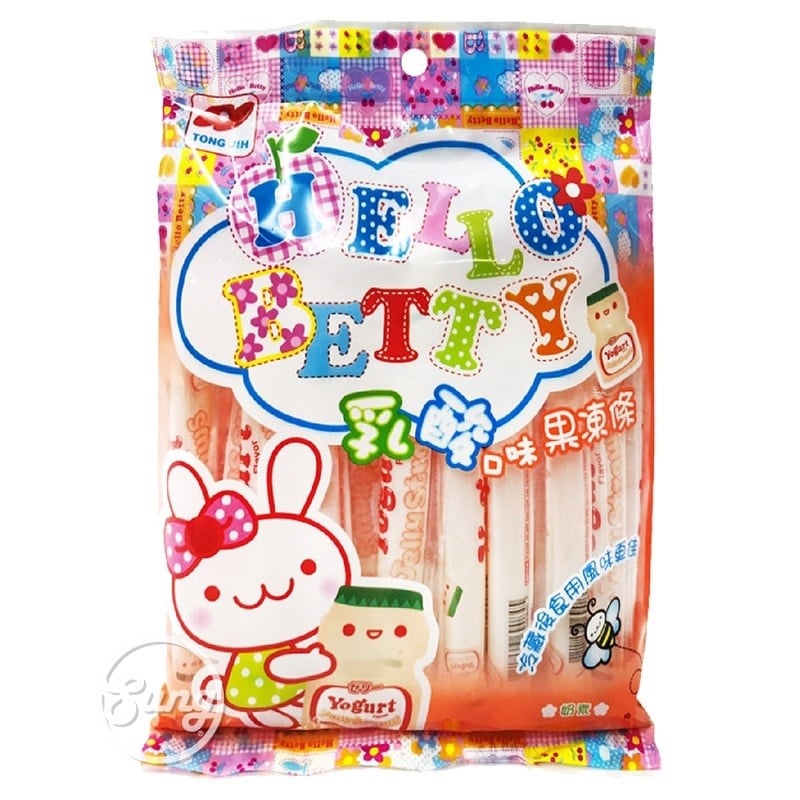 Hello Betty Jelly Strip Yogurt Flavour 300gr