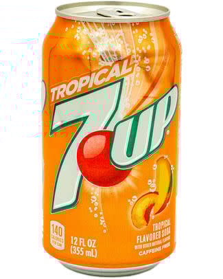 7UP Tropical Flavored Soda 355ml