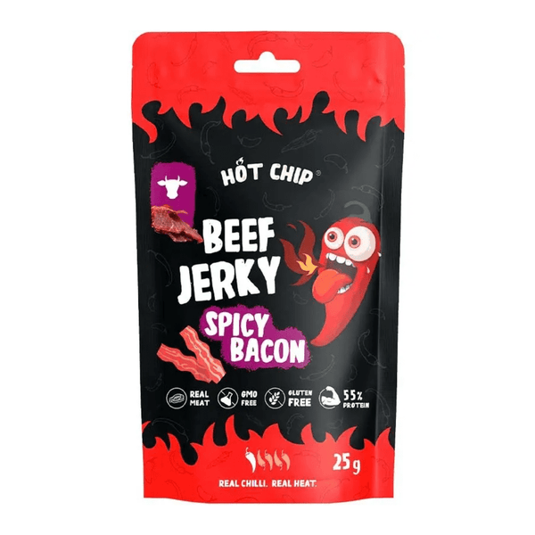 Beef Jerky Hot Chip Spicy Bacon 25gr