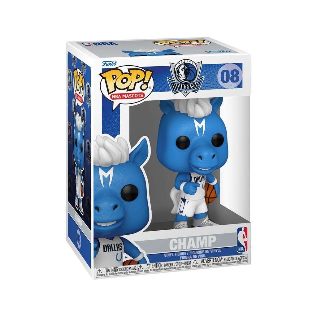 Funko Mascots NBA 08 Champ, Dallas, National Basketball Association