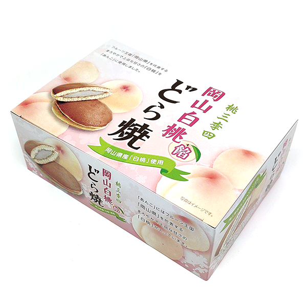 IchieFoods White Peach Dorayaki 216gr Japan