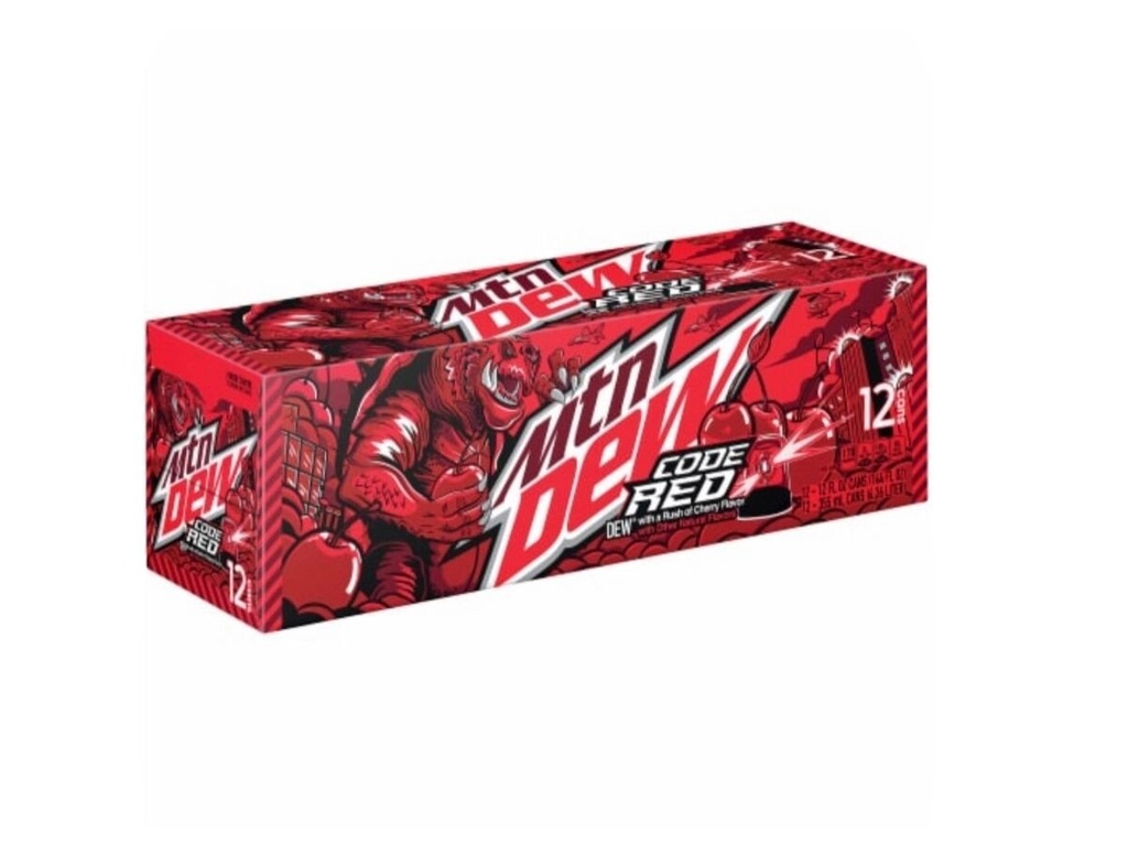 Mountain Dew Code Red 355ml ( 12 Pack )