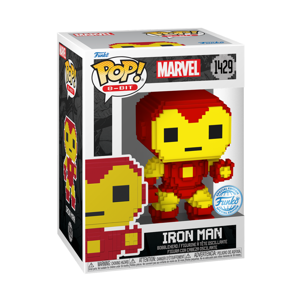 Funko Marvel 1429 Iron Man, 8-Bit