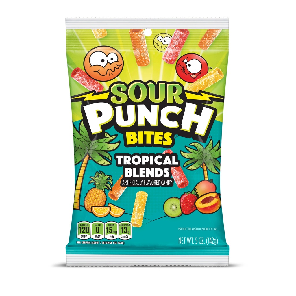 Sour Punch Bites Tropical Blends