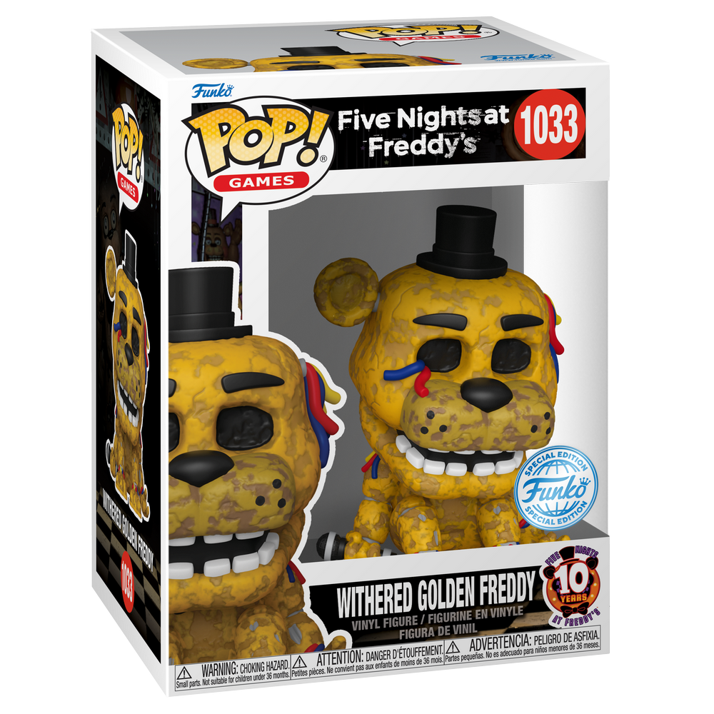 Funko Games 1033 Withered Golden Freddy, FNAF Five Nights at Freddy's