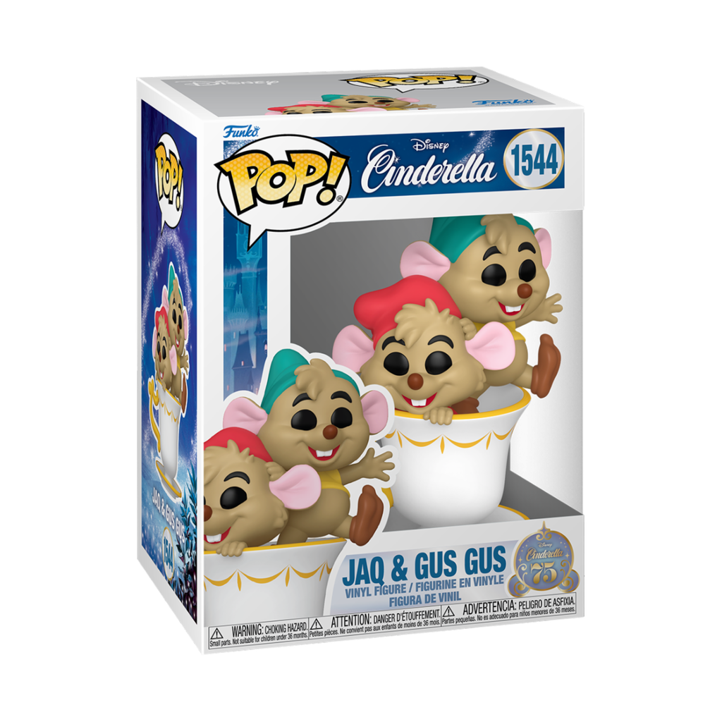 Funko Disney 1544 Jaq & Gus Gus in Cup, Cinderellas 75th Anniversary