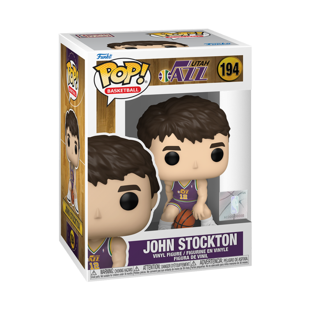 Funko NBA 194 John Stockton, Jazz, National BasketBall Association